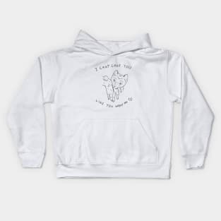 Bite The Hand That Feeds - Illustrated Lyrics Kids Hoodie